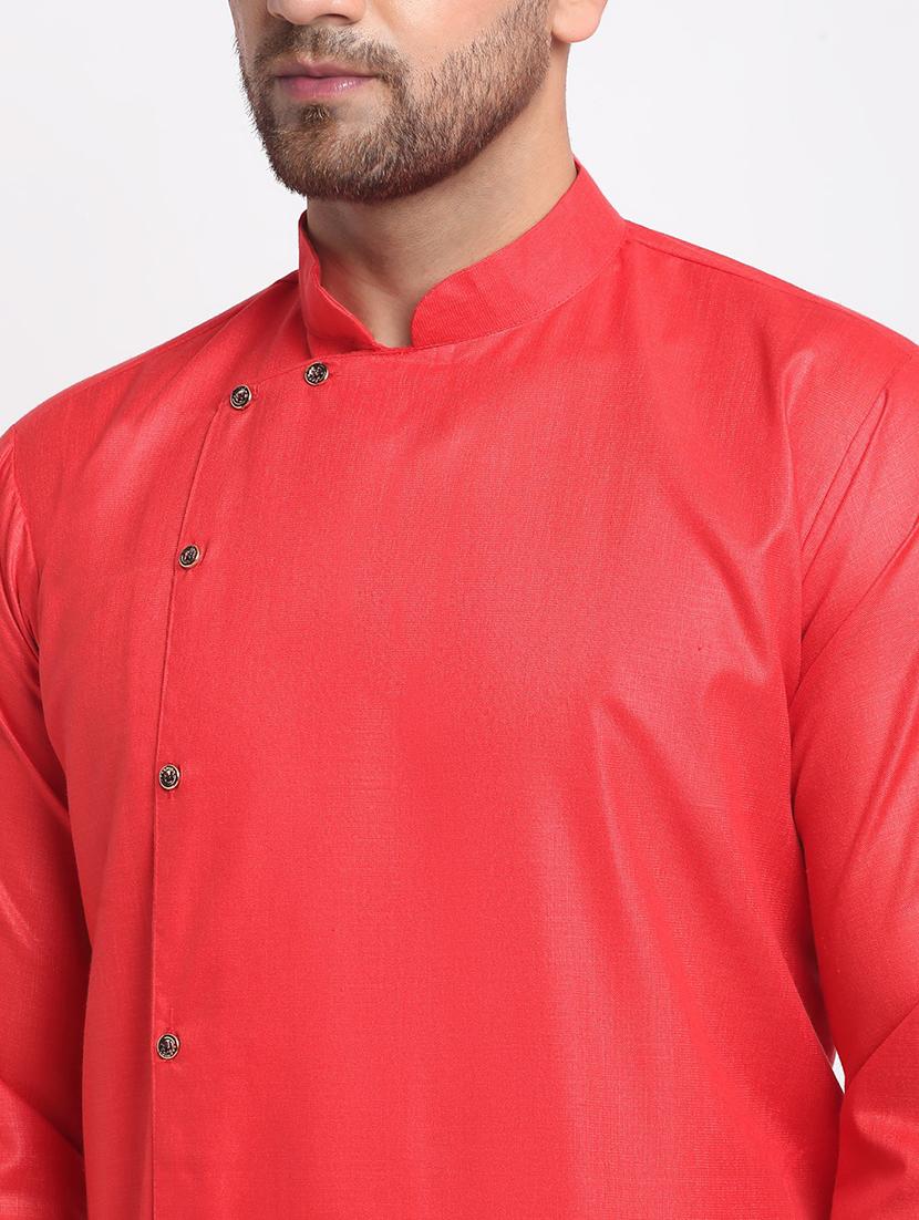 men solid long sleeve ethnic wear set - 21621424 - Standard Image - 3