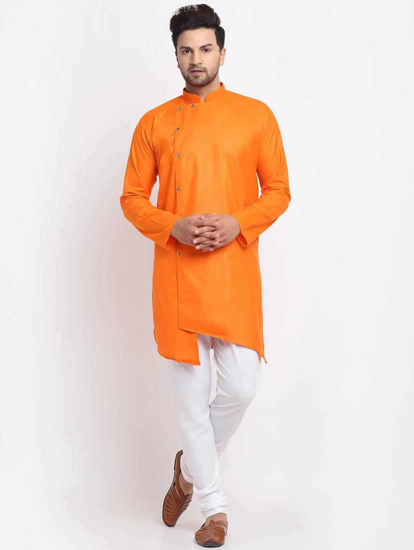 men solid long sleeve ethnic wear set - 21621426 -  Zoom Image - 0