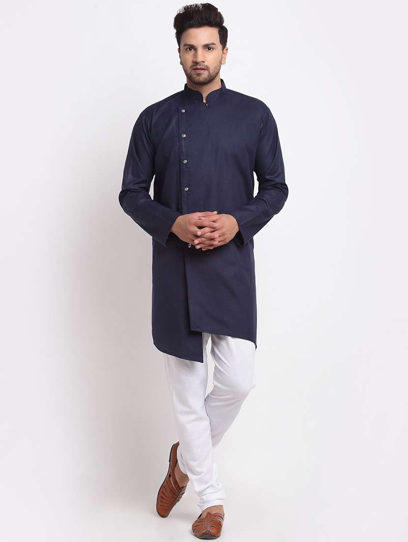 men solid long sleeve ethnic wear set - 21621427 - Zoom Image - 0