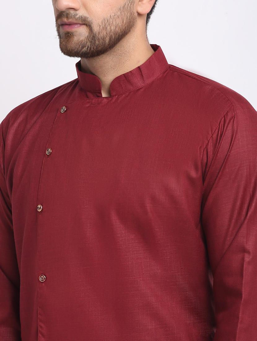 men solid long sleeve ethnic wear set - 21621429 - Standard Image - 3