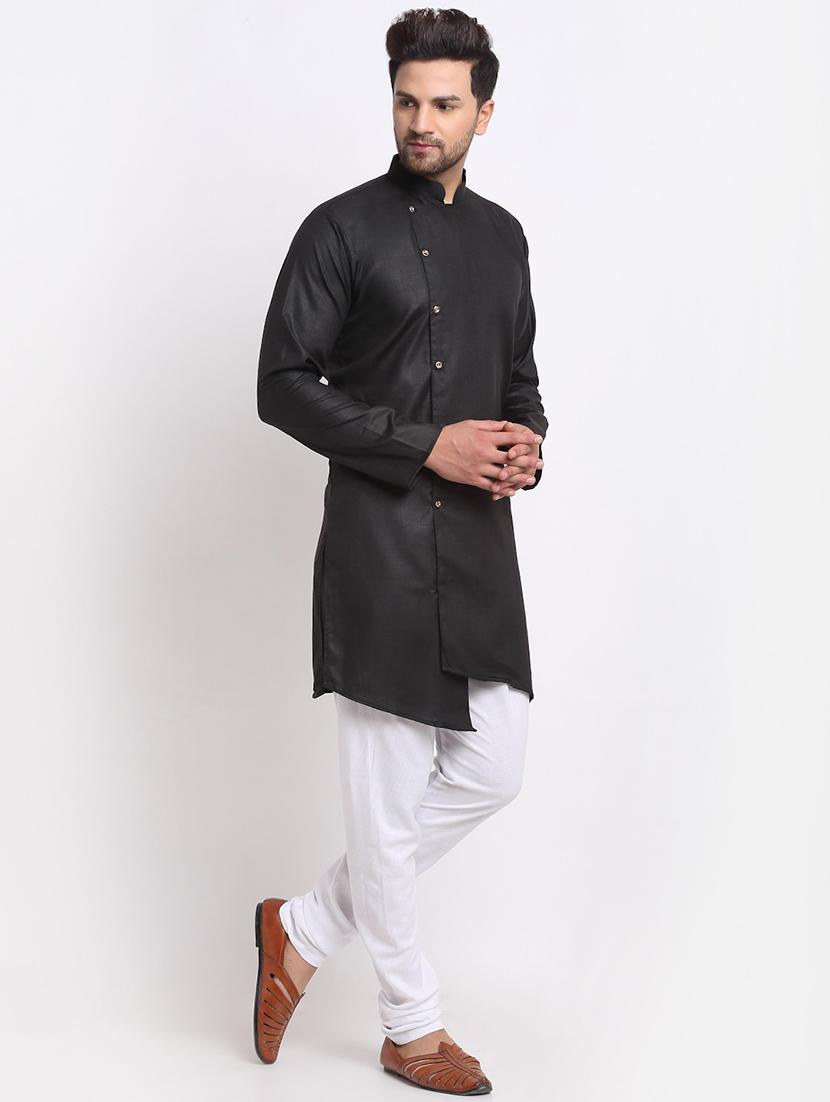 men solid long sleeve ethnic wear set - 21621430 -  Zoom Image - 0