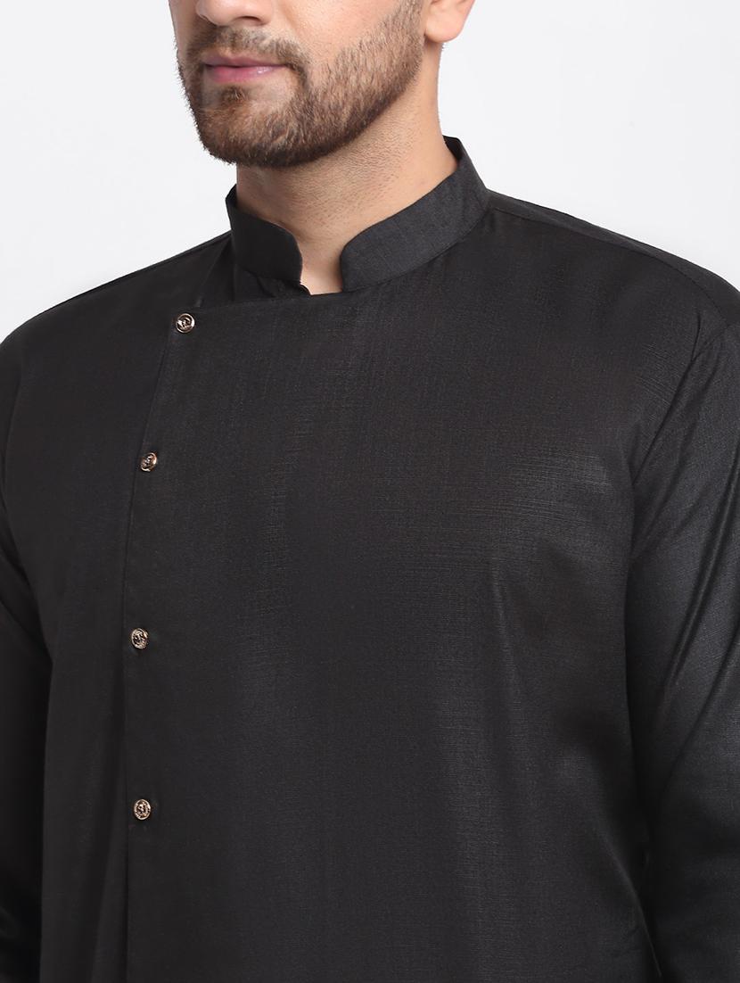 men solid long sleeve ethnic wear set - 21621430 - Standard Image - 3