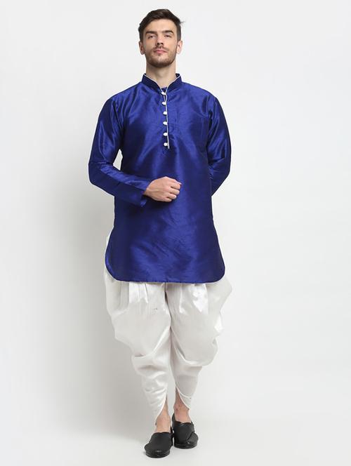 men solid long sleeve ethnic wear set - 21621490 - Standard Image - 0