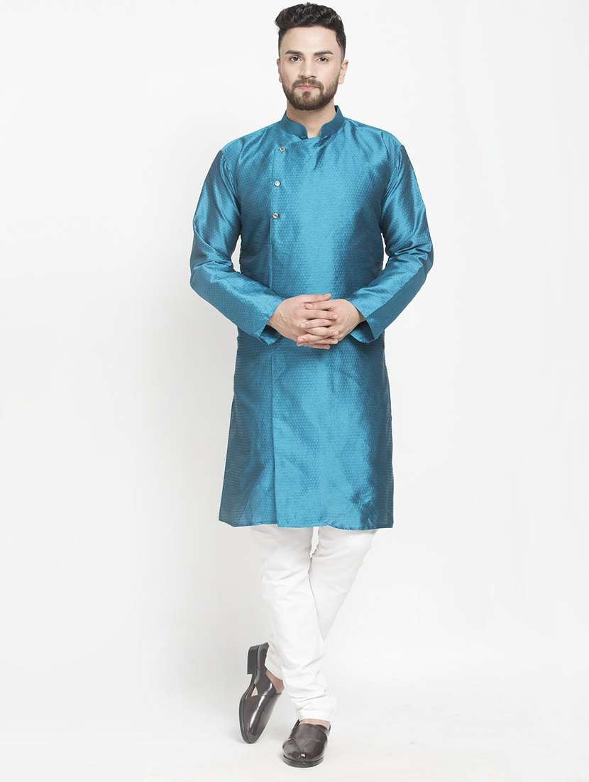 men self designed long sleeve ethnic wear set - 21621696 -  Zoom Image - 0