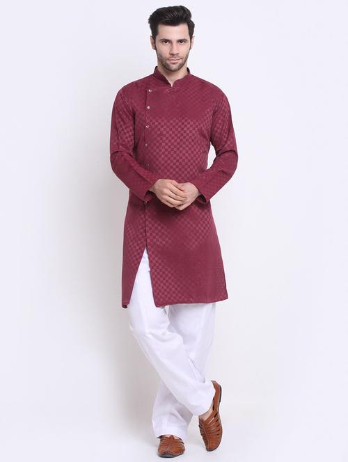 men self designed long sleeve ethnic wear set - 21621705 - Standard Image - 0
