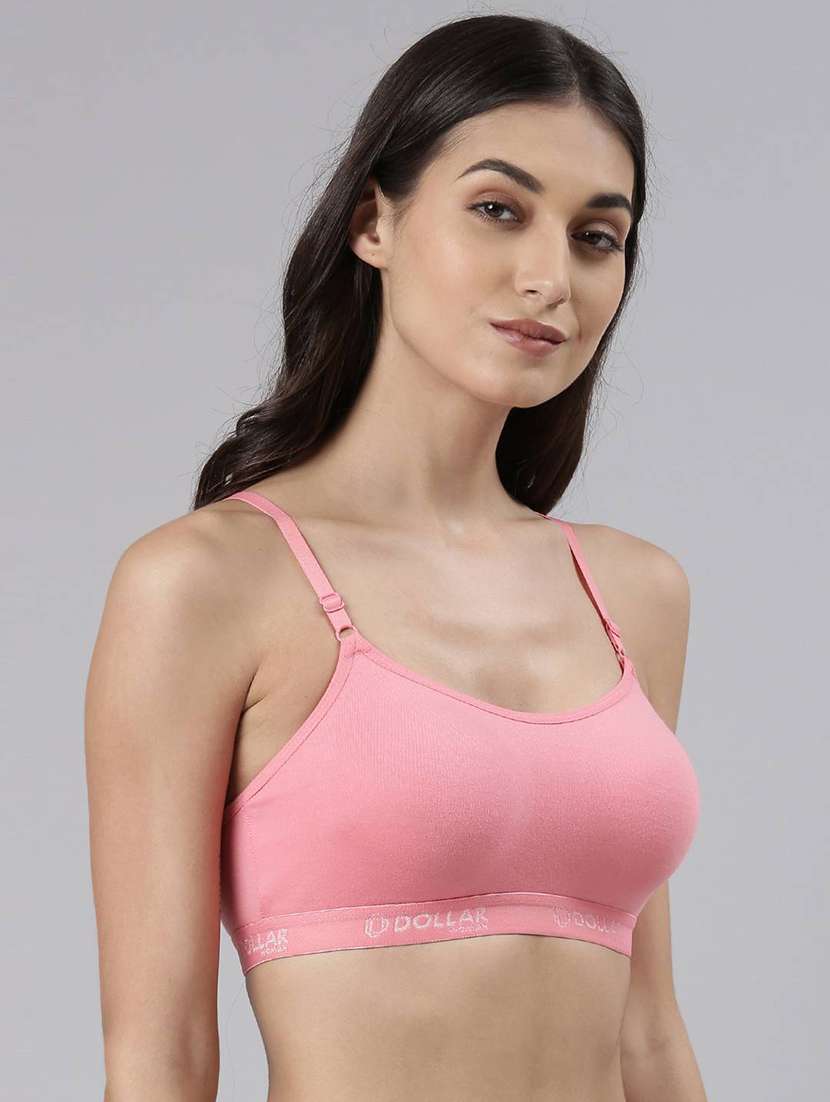 women pack of 5 solid full coverage bra combo - 21623753 -  Standard Image - 3