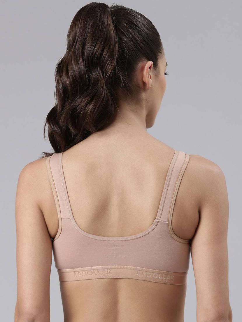 women pack of 3 solid sports bra - 21623766 - Standard Image - 3