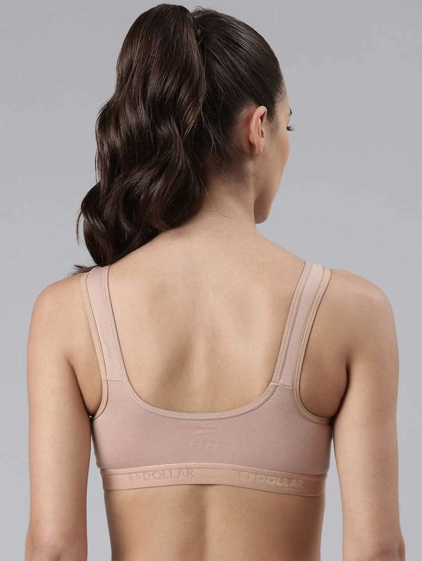 women pack of 2 solid sports bra - 21623771 -  Standard Image - 3