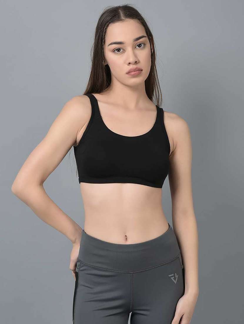 Women Pack Of 2 Solid Sports Bra - 21623781 -  Standard Image - 3