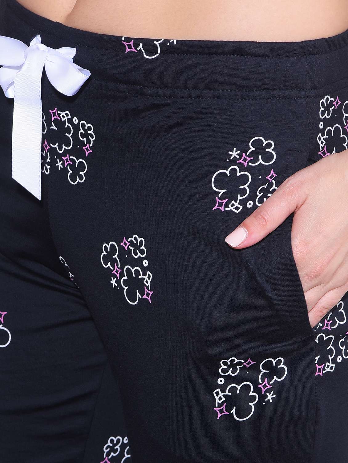 women printed pyjama nightwear set - 21624283 -  Standard Image - 3