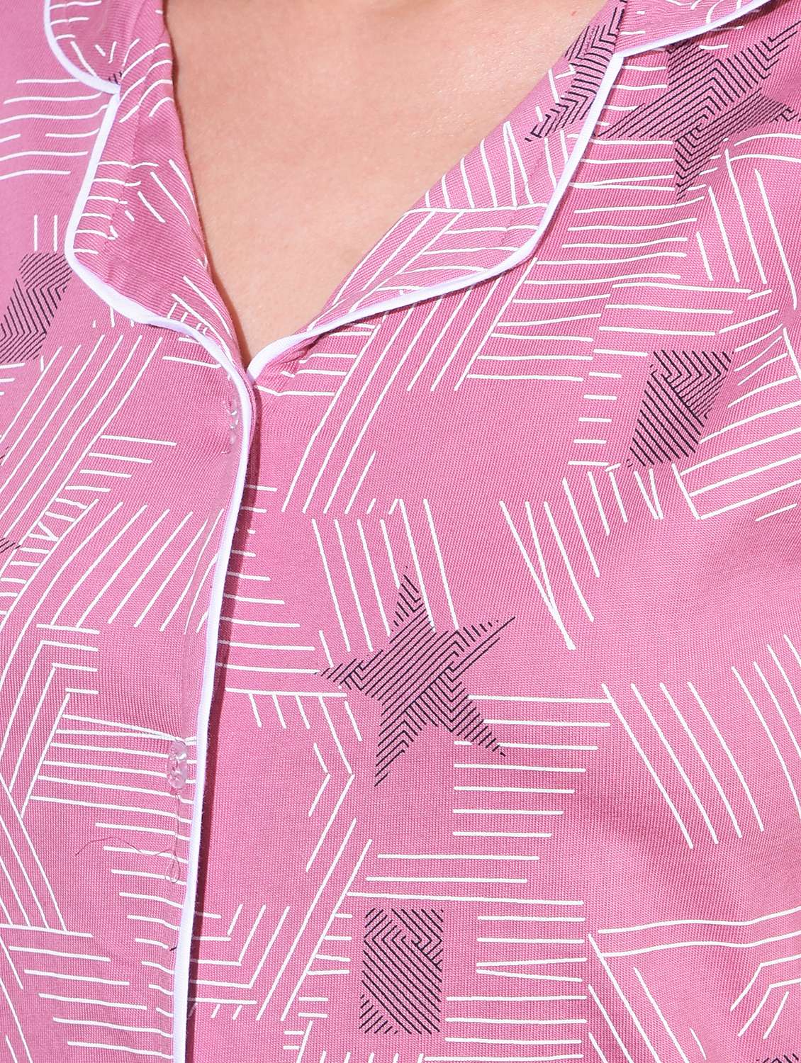 women printed pyjama nightwear set - 21624291 -  Standard Image - 3