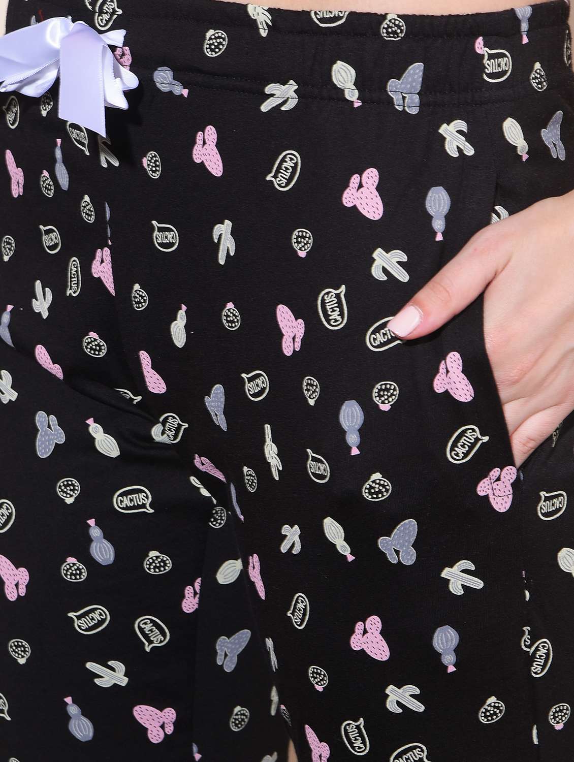 women printed capri nightwear set - 21624302 -  Standard Image - 3