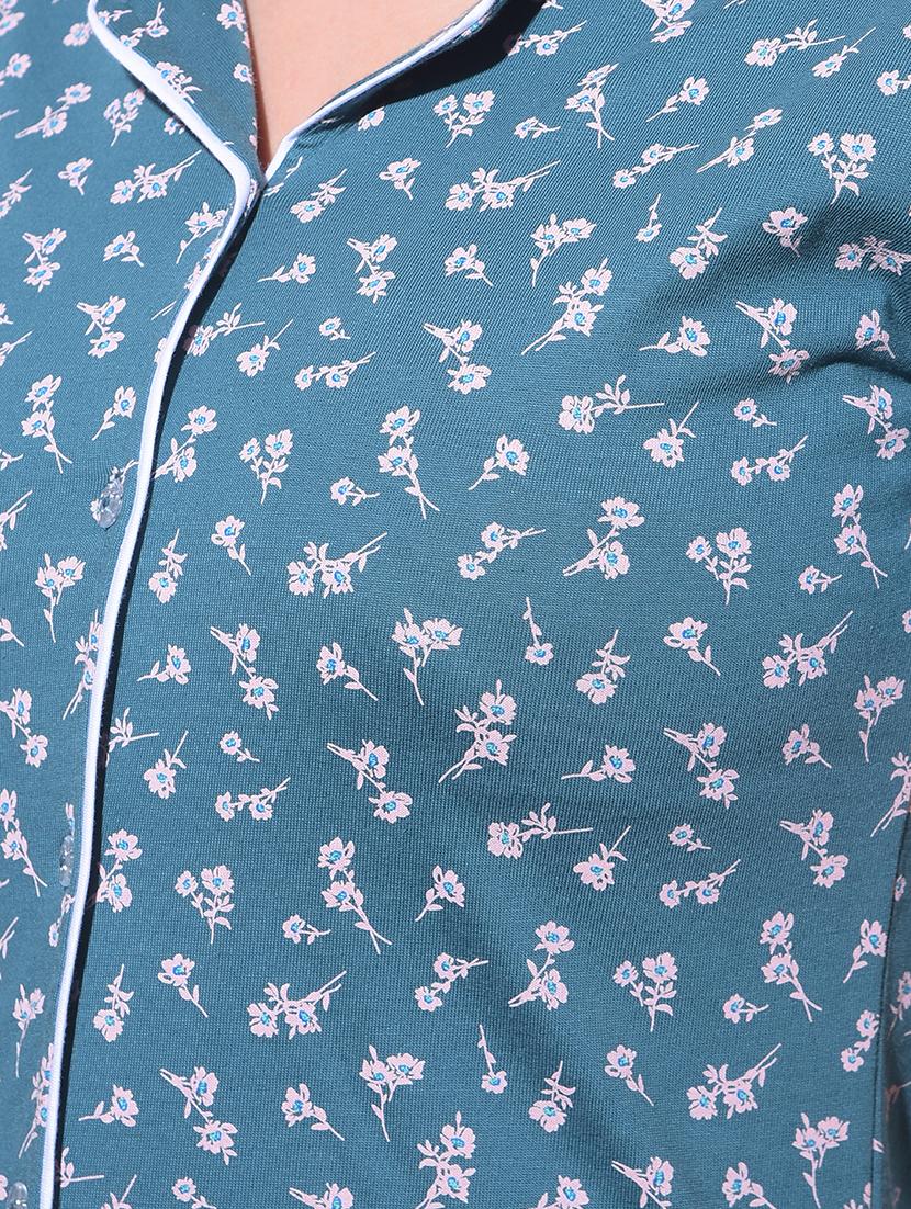women printed pyjama nightwear set - 21624305 - Standard Image - 3