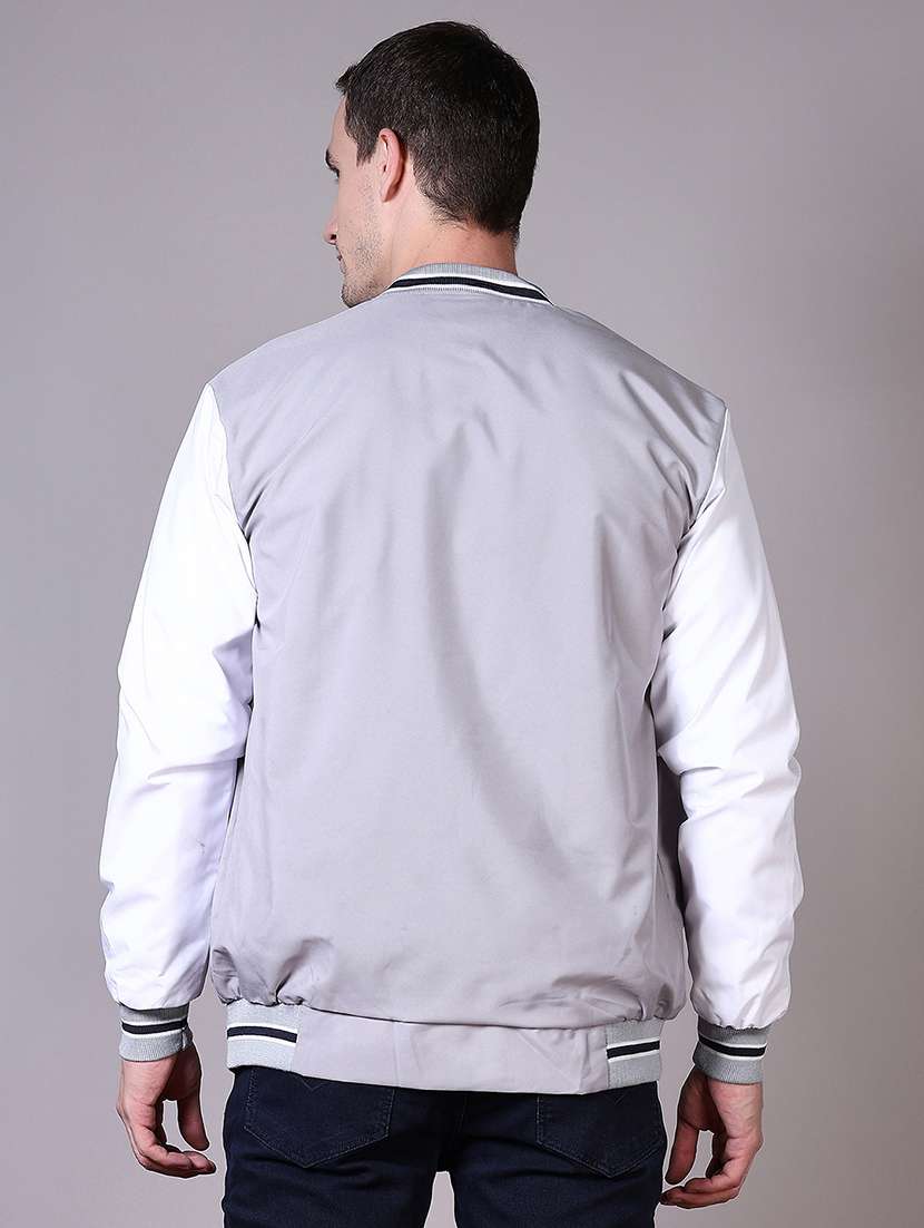 men color block long sleeve varsity jacket - 21624383 -  Standard Image - 3