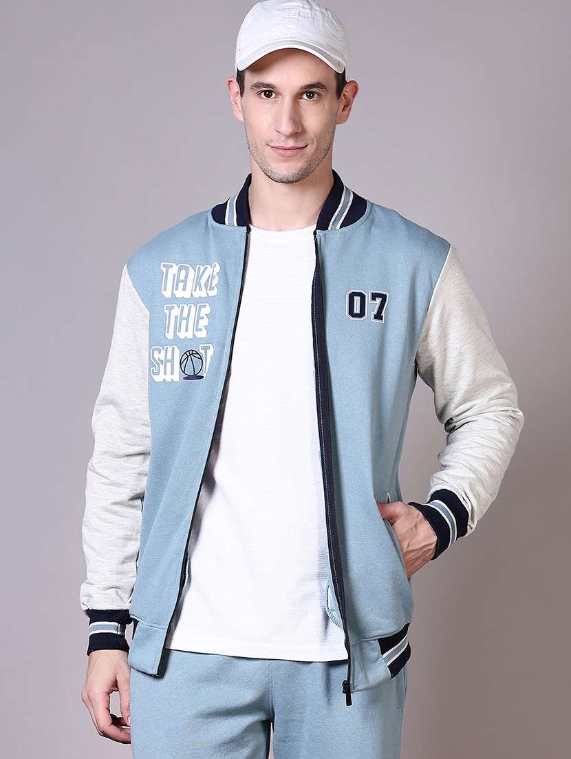 men color block full length track suit - 21624388 -  Standard Image - 3