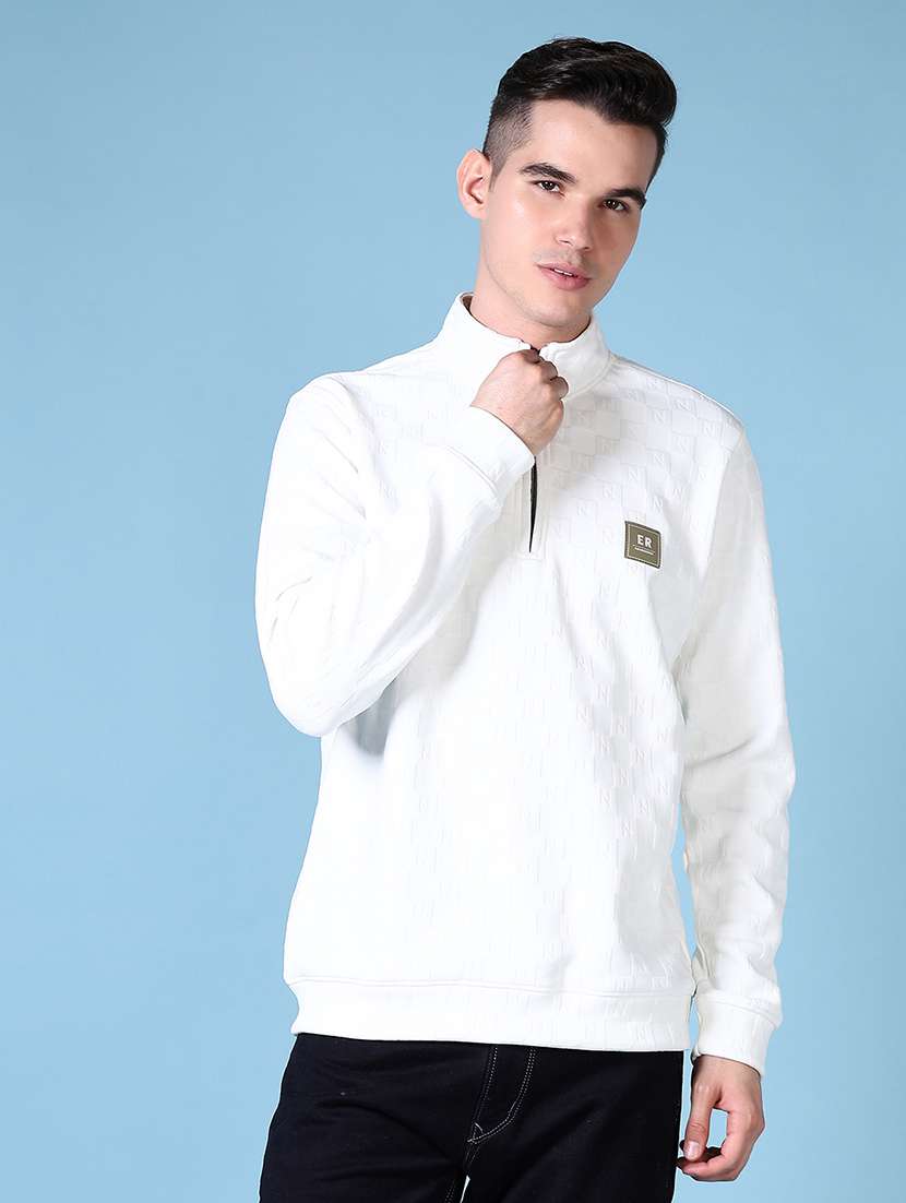 men plain long sleeve sweatshirt - 21624444 -  Zoom Image - 0