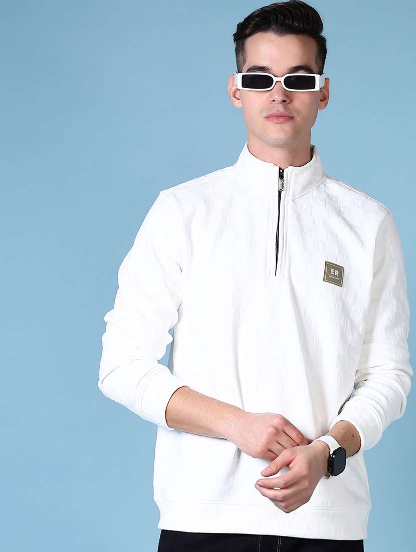 men plain long sleeve sweatshirt - 21624444 -  Standard Image - 3