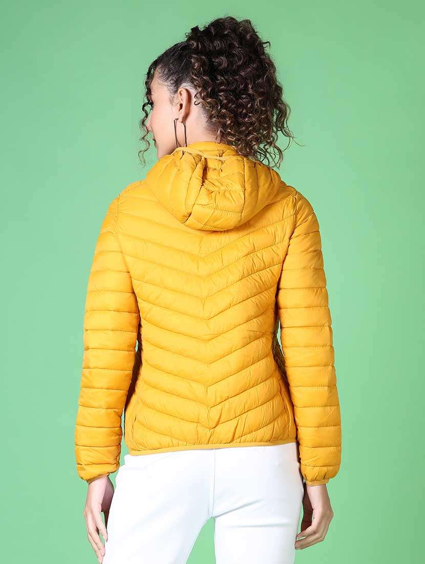 women solid long sleeve quilted jacket - 21624555 -  Standard Image - 3