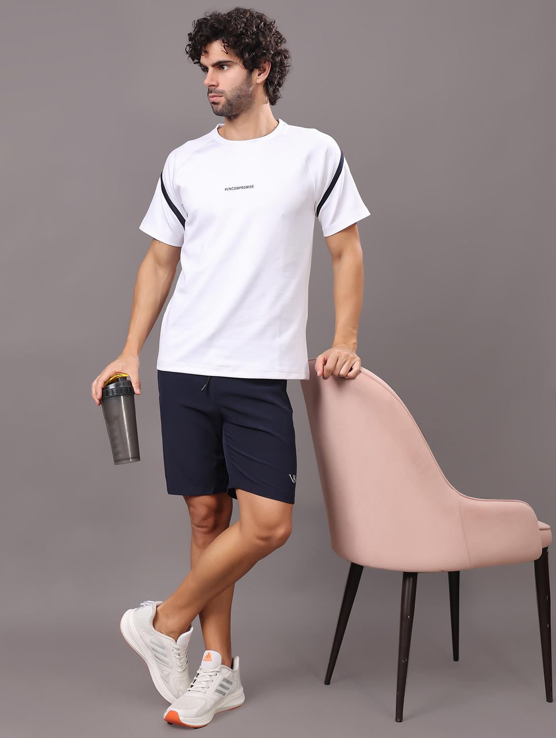 men navy blue solid shorts - 21624838 - Standard Image - 3
