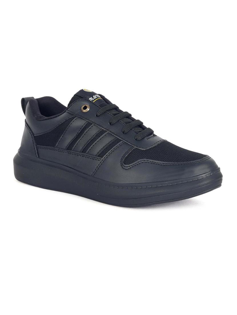 men solid lace up sneaker - 21624924 - Standard Image - 3