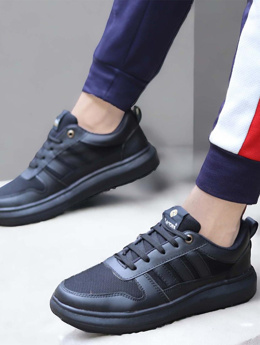 men solid lace up sneaker - 21624924 - Standard Image - 5