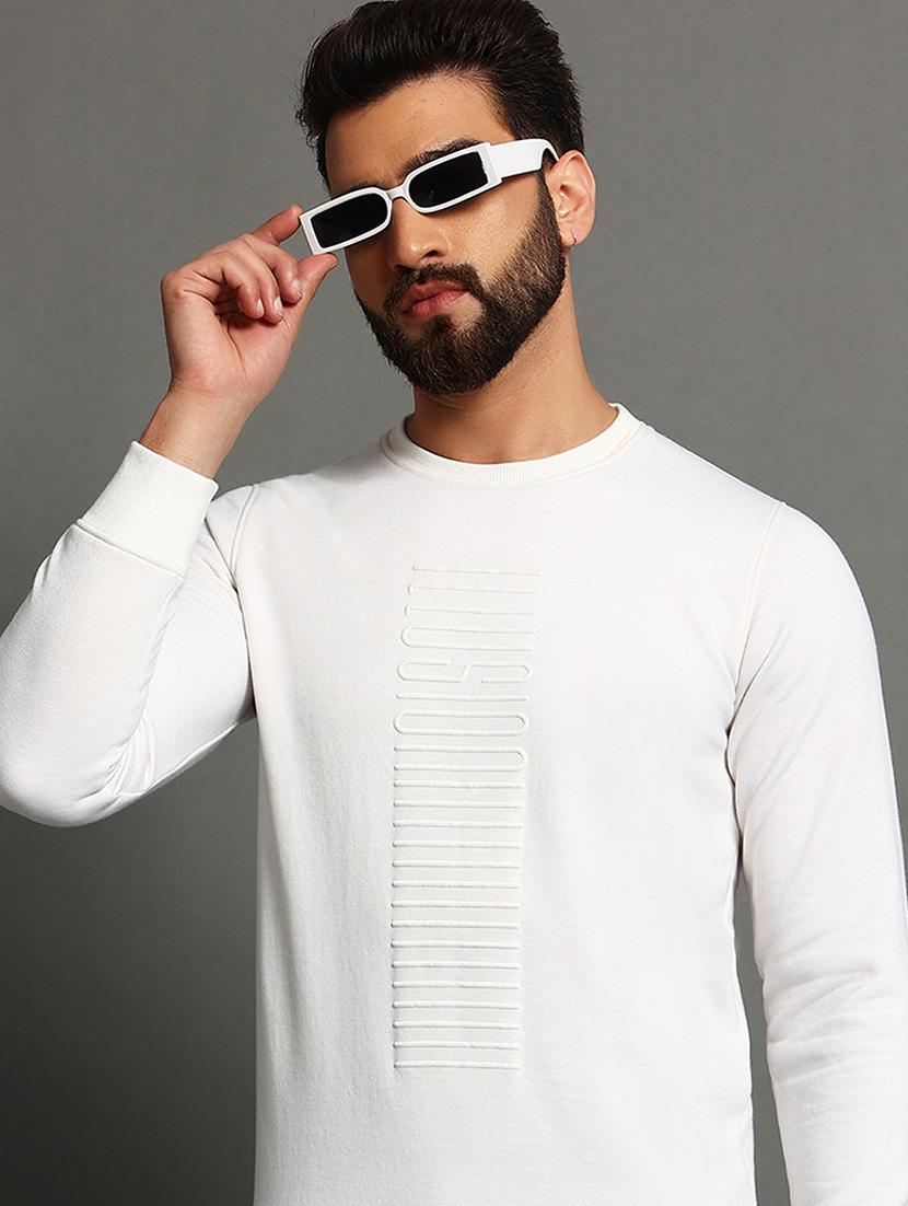 men slim fit plain long sleeve sweatshirt - 21624931 - Standard Image - 3