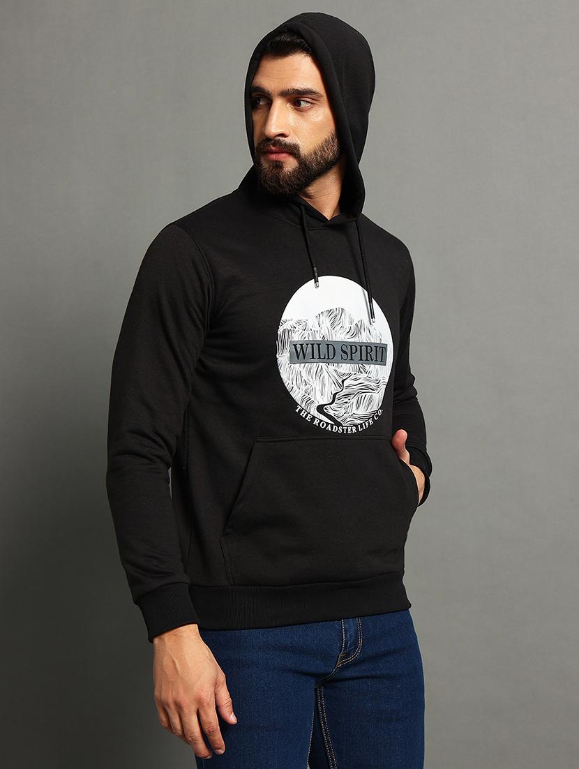 men front print hooded neck sweatshirt - 21624936 -  Zoom Image - 0