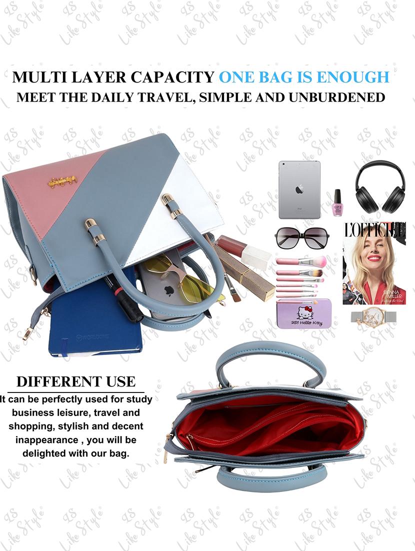 women color block handbag - 21624947 - Standard Image - 3