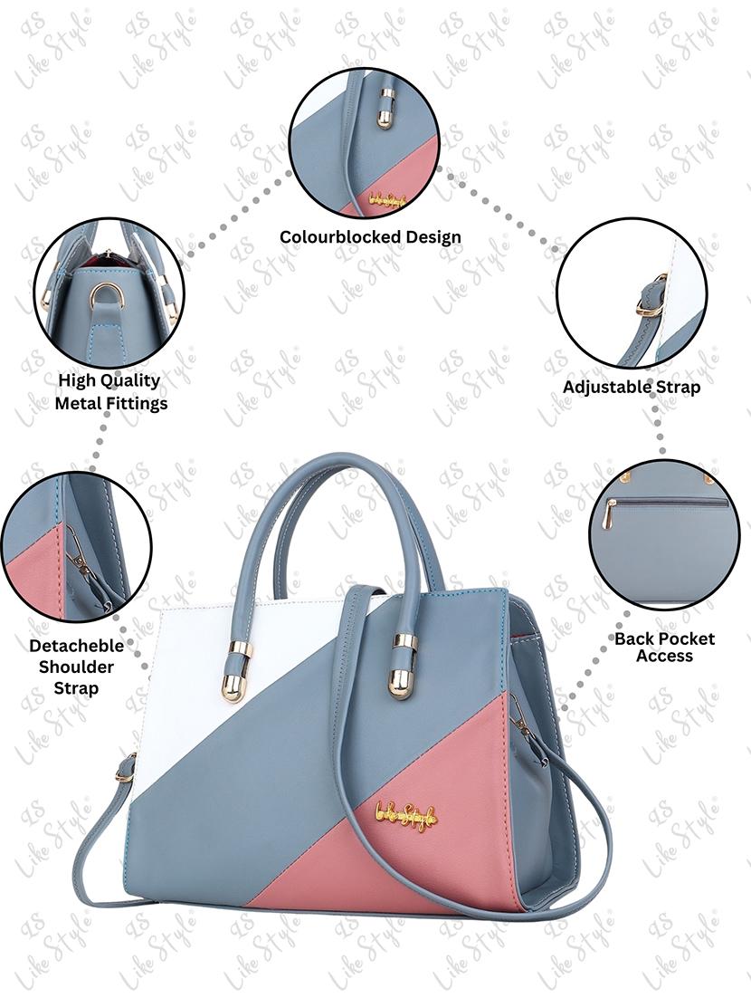 women color block handbag - 21624947 - Standard Image - 5