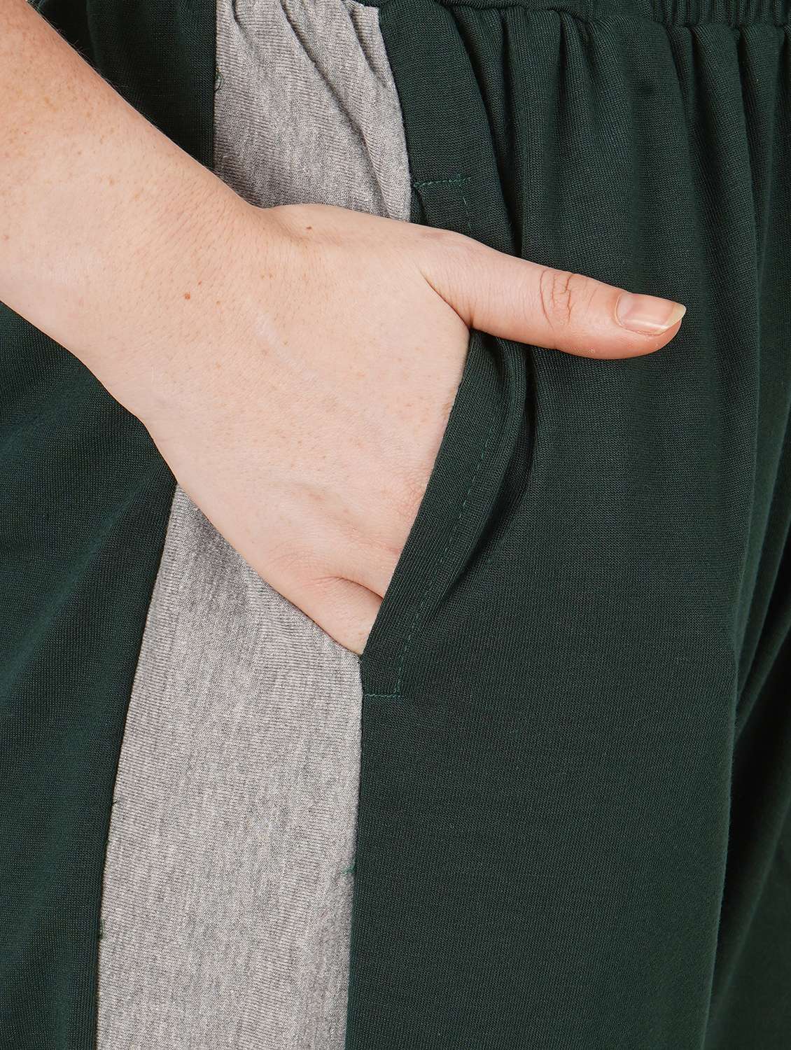 women high rise color block track pants - 21626392 -  Standard Image - 5