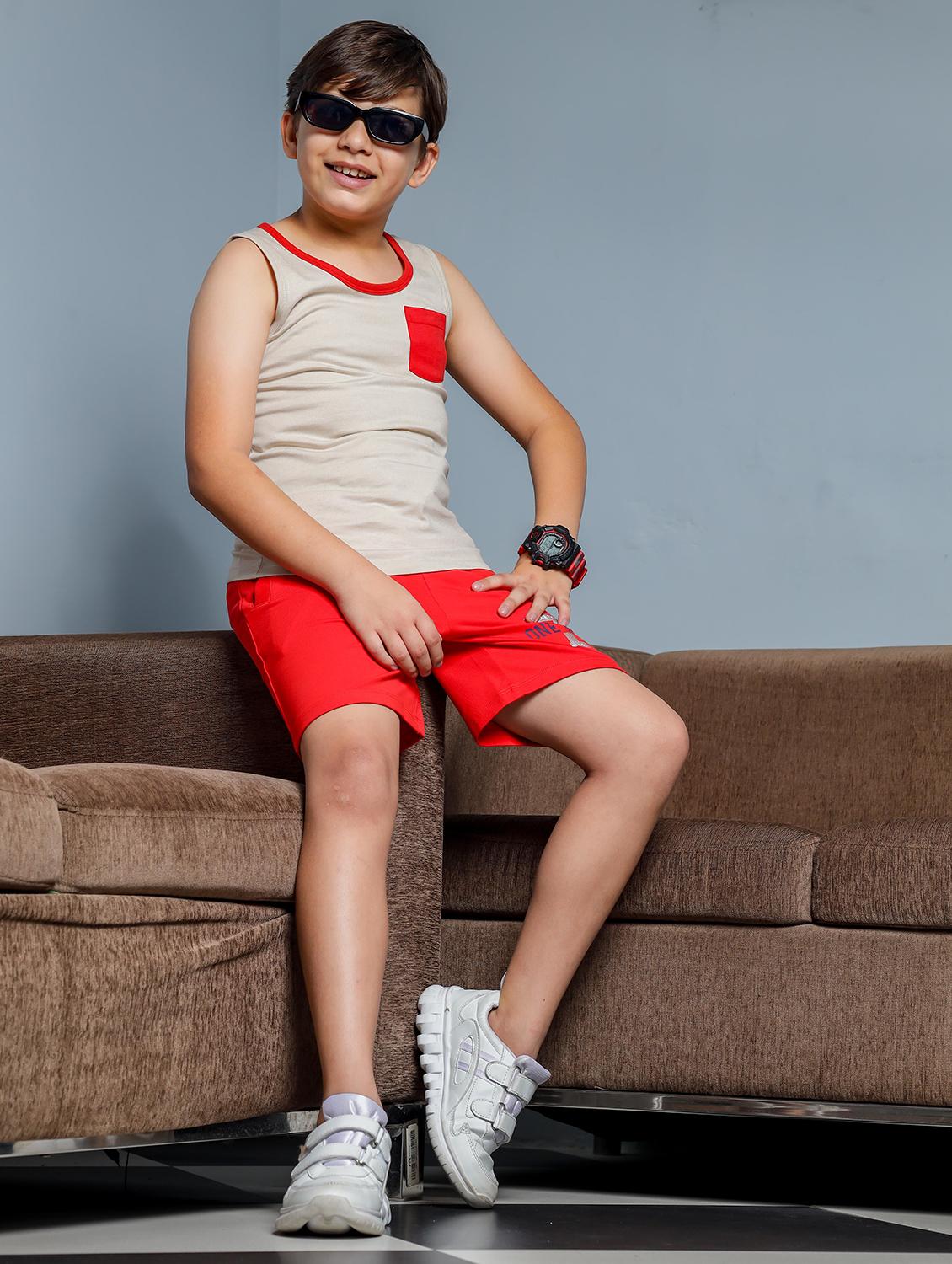 boys placement printed shorts - 21626413 - Standard Image - 3