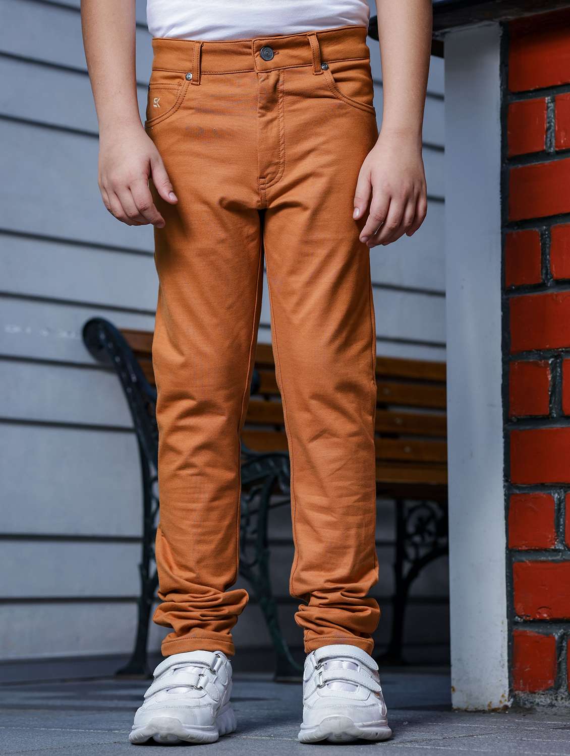 boys solid regular fit chinos  - 21627198 -  Zoom Image - 0