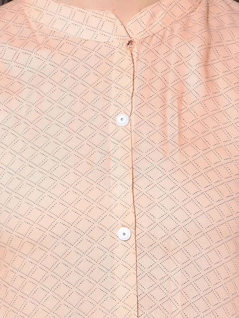 women printed three quarter sleeve front & side both kurta - 21627320 -  Standard Image - 5