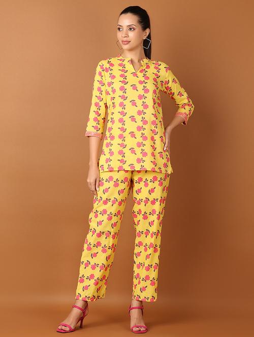 women floral printed co-ord sets - 21627453 - Standard Image - 0