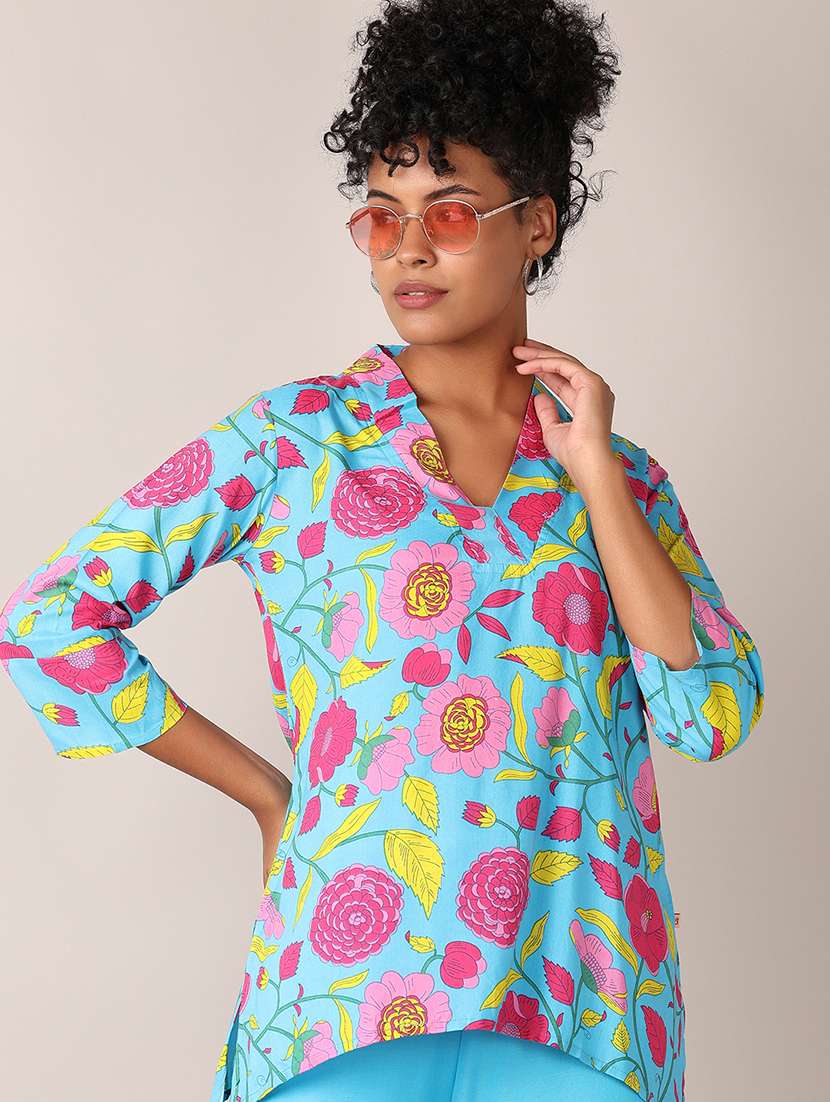 women floral printed co-ord sets - 21627454 - Standard Image - 3