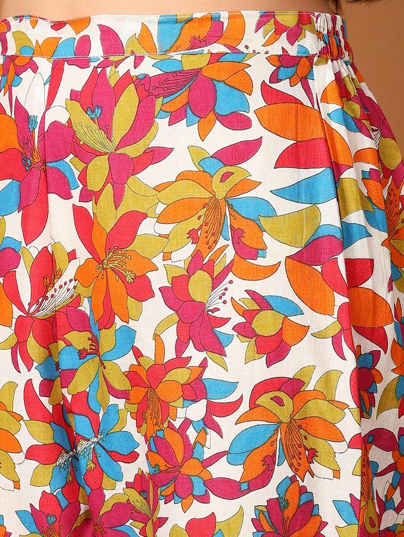 women floral shirt and trousers co-ords set - 21627455 - Standard Image - 5