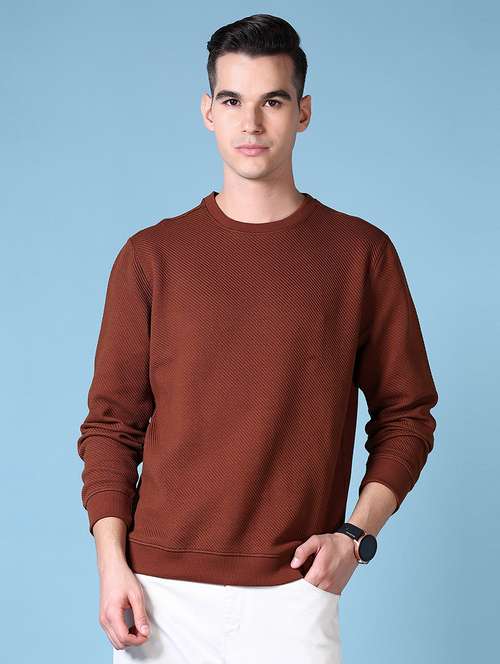 men solid long sleeve sweatshirt - 21627605 -  Standard Image - 0
