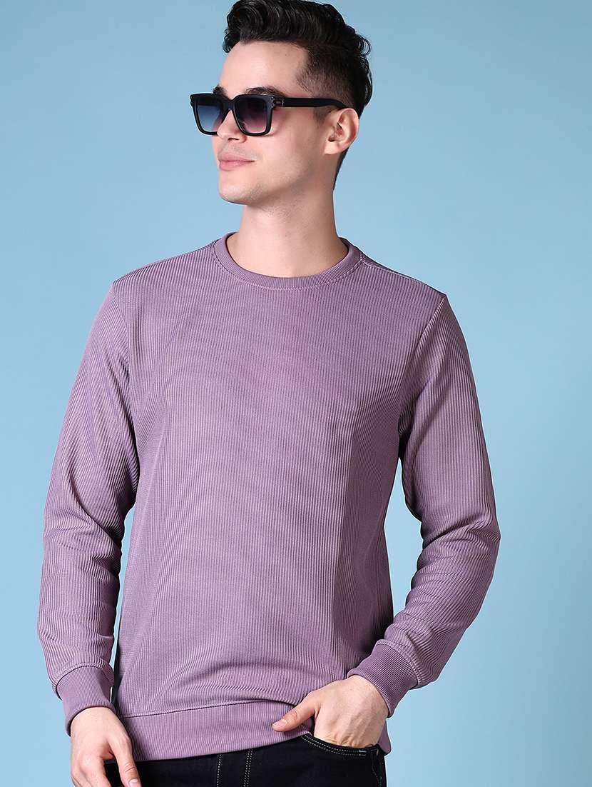 men solid long sleeve sweatshirt - 21627607 -  Standard Image - 3