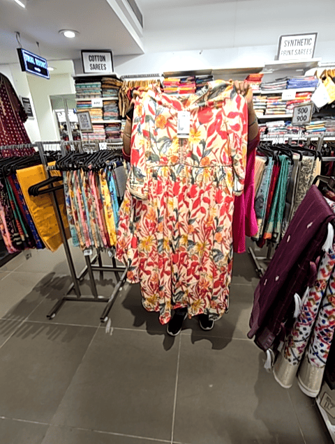 off white chiffon kurta - 21627623 - Zoom Image - 0