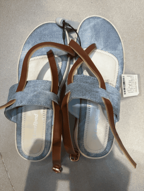 light blue synthetic sandals - 21627631 -  Zoom Image - 0