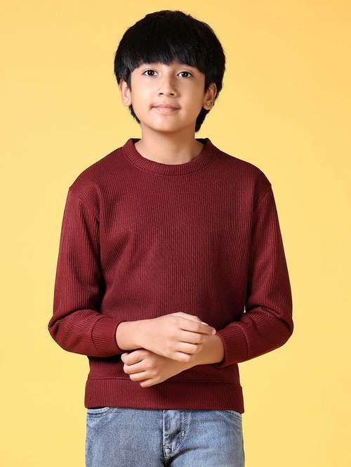 boys solid long sleeve sweatshirt - 21627714 -  Standard Image - 0