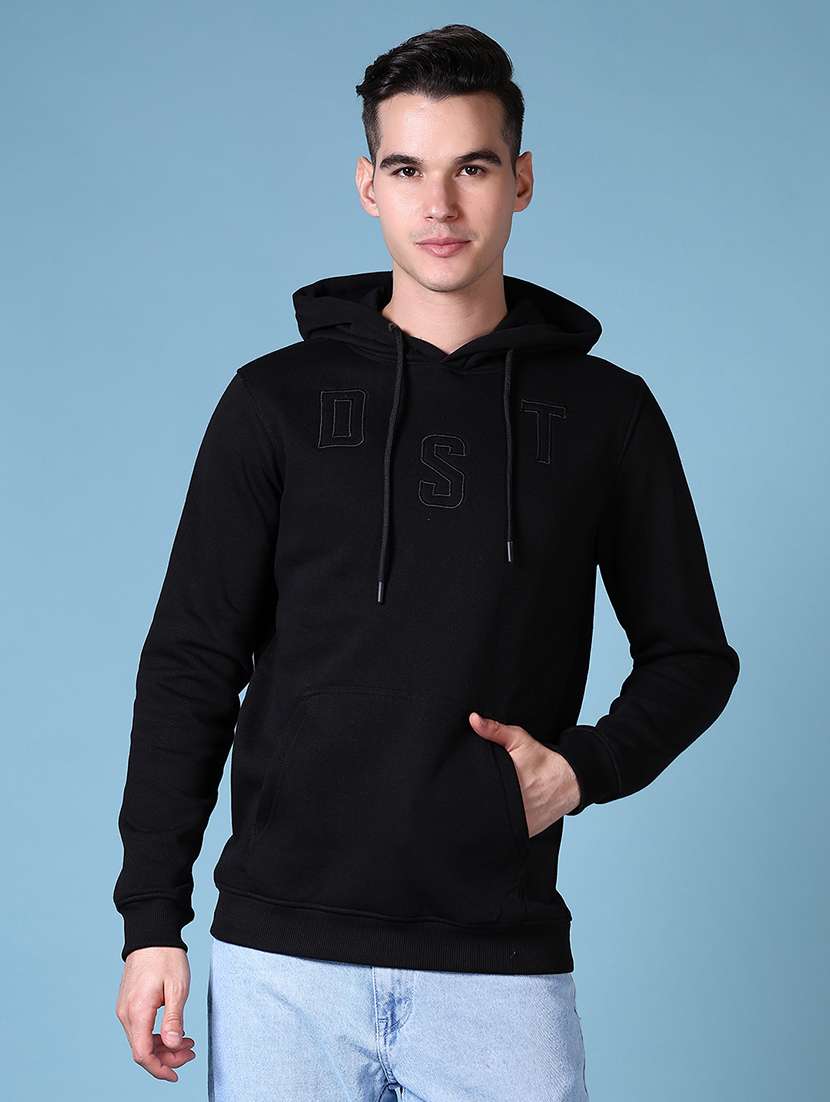 men long sleeve regular fit hooded sweatshirt - 21628485 -  Zoom Image - 0