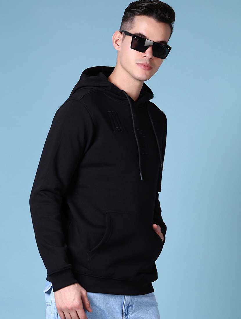 men long sleeve regular fit hooded sweatshirt - 21628485 -  Standard Image - 3