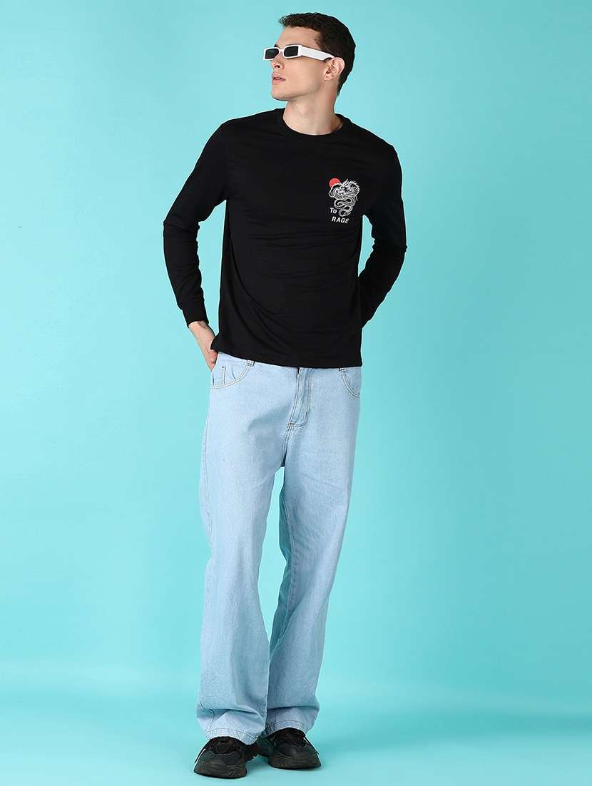 men back print long sleeve t-shirt - 21628526 -  Standard Image - 3