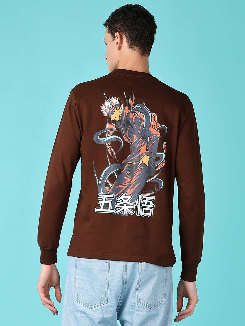 men back print long sleeve t-shirt - 21628528 -  Zoom Image - 0