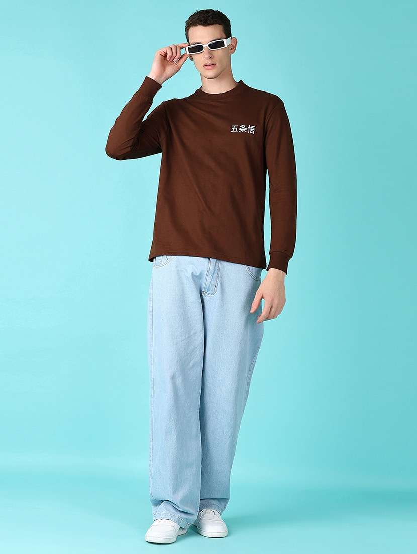 men back print long sleeve t-shirt - 21628528 -  Standard Image - 3