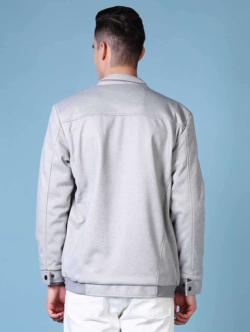 men solid long sleeve casual jacket - 21628966 -  Standard Image - 3