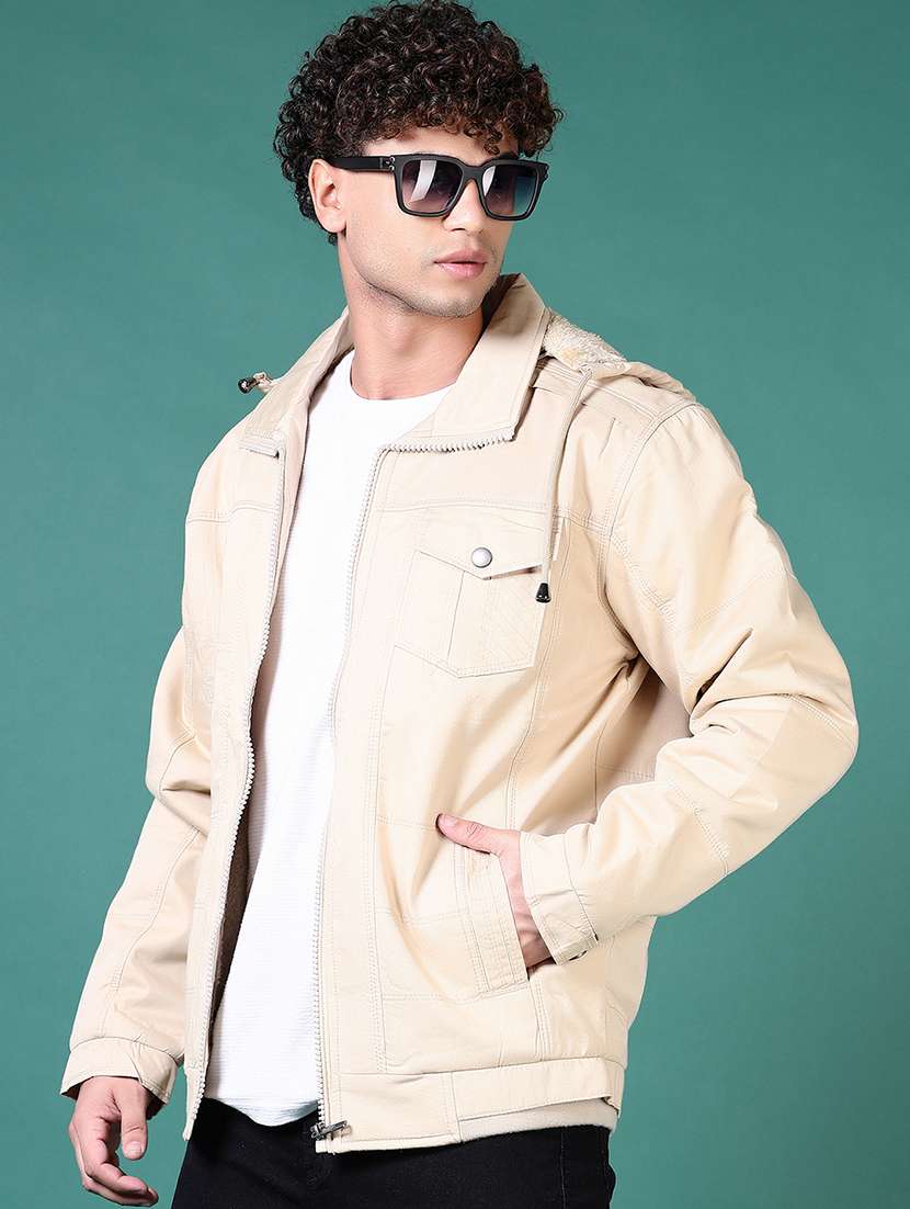 men solid long sleeve casual jacket - 21628967 -  Standard Image - 3