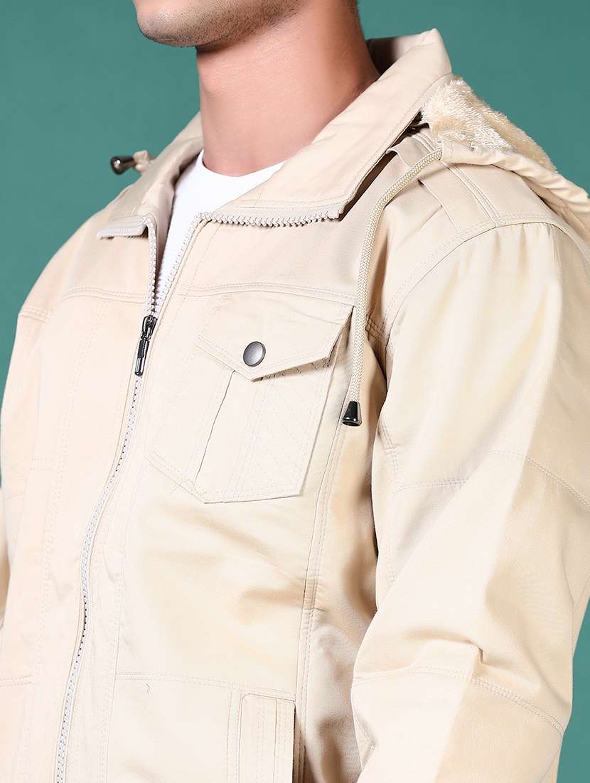men solid long sleeve casual jacket - 21628967 -  Standard Image - 5