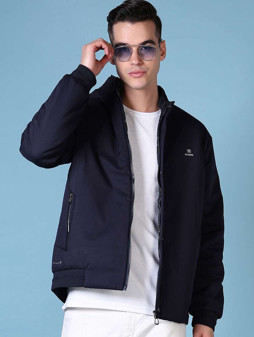 men solid long sleeve casual jacket - 21628970 -  Standard Image - 3